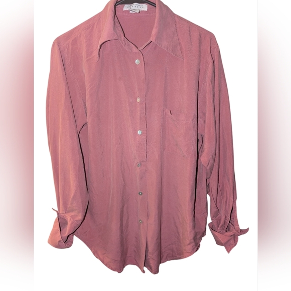 Express Tops - Vintage Express 100% Silk Shirt